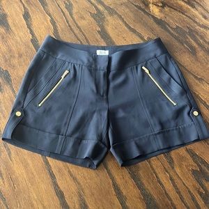Navy blue and gold shorts